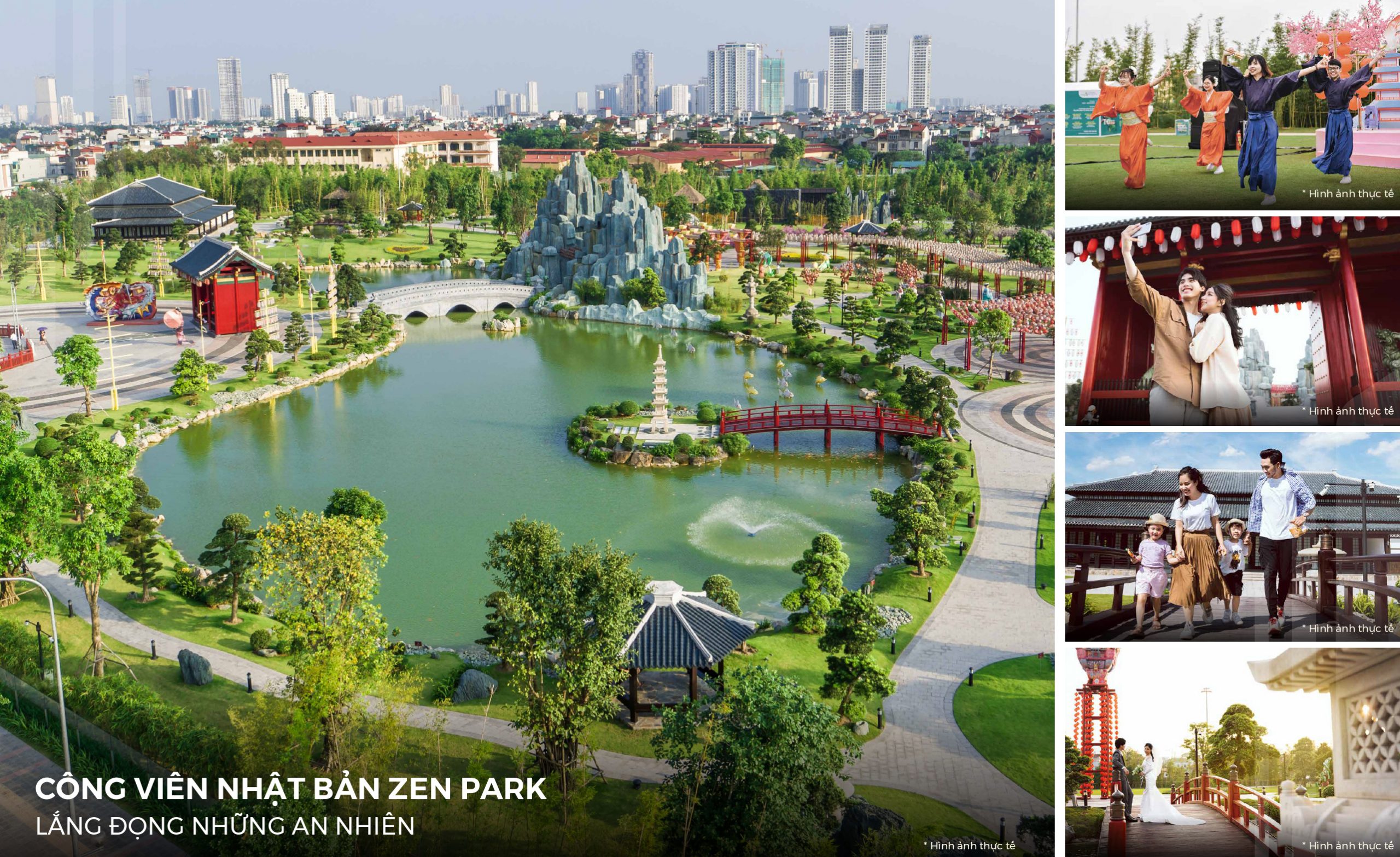 Ảnh thực tế vườn Nhật Zenpark Vinhomes Smart City